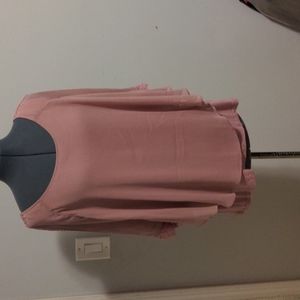 Pink flowy top